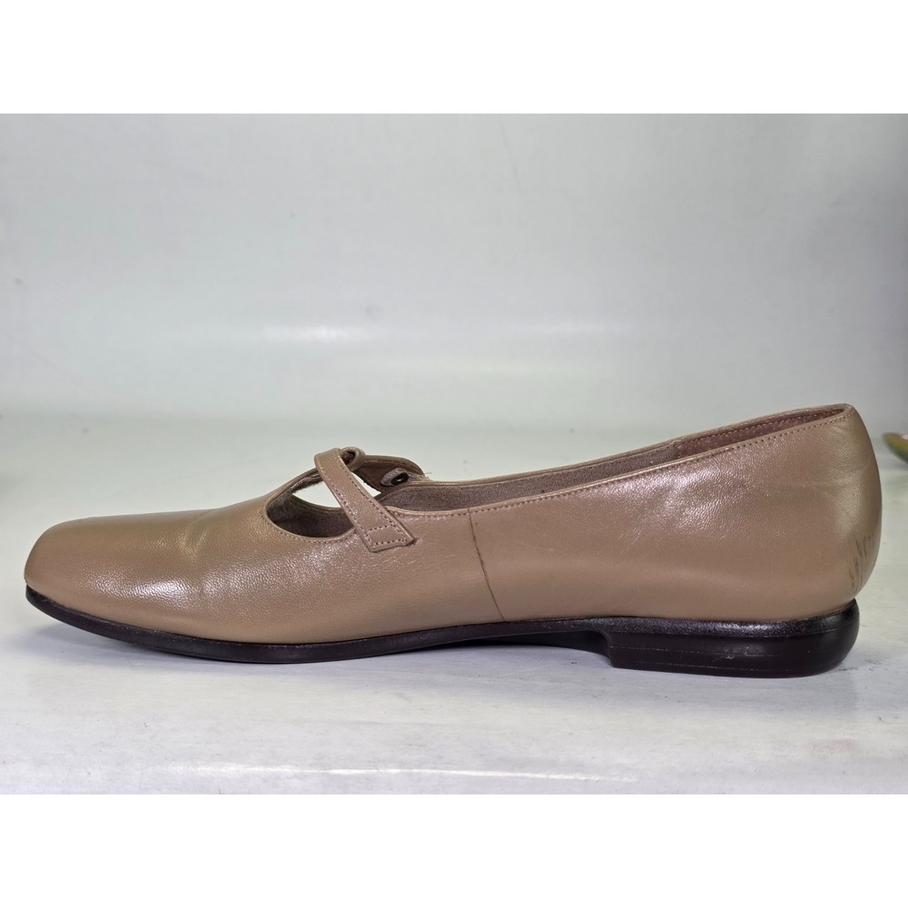 Munro American Mary Jane Women's Shoes Size 9 Beige Tan Leather Slip On Loafers - Picture 4 of 11